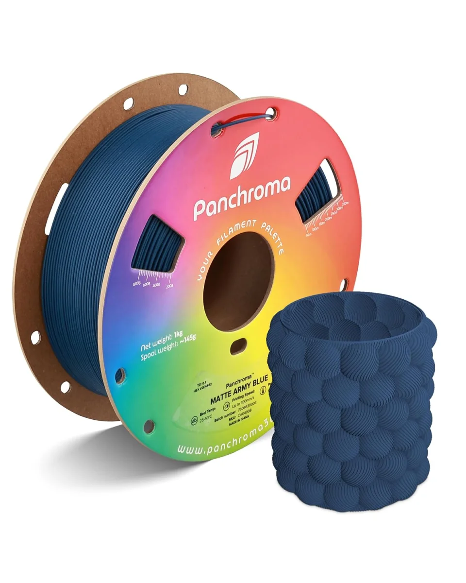Polymaker Panchroma Matte PLA 1kg, Army Blue