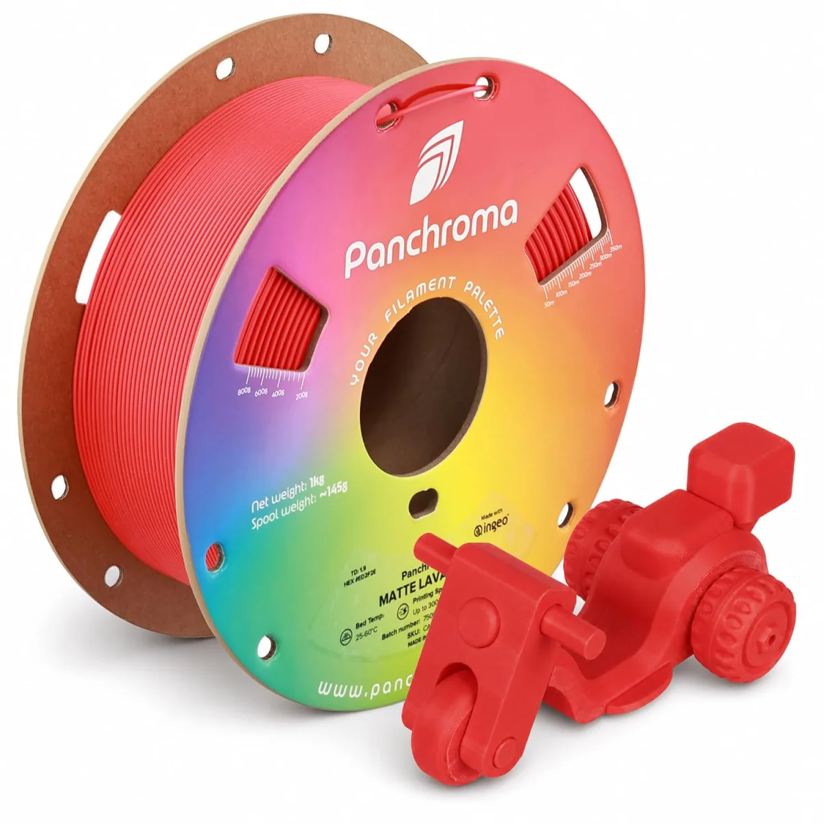Polymaker Panchroma Matte PLA 1kg, Lava Red