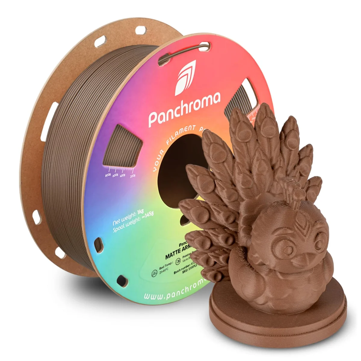 Polymaker Panchroma Matte PLA 1kg, Army Brown