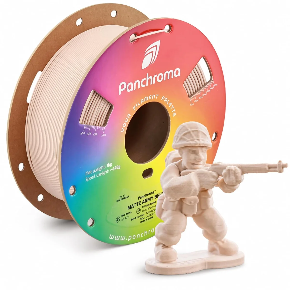 Polymaker Panchroma Matte PLA, 1kg, Army Beige